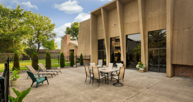 Valley Manor backyard patio